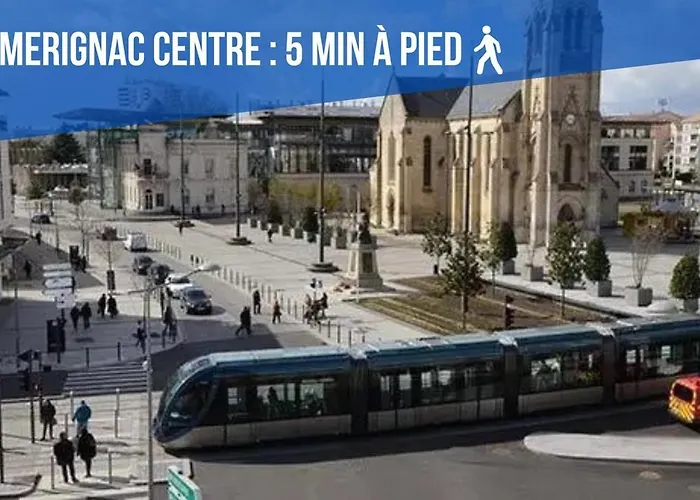 Le Cocon Urbain Balcon & Parking Prive Мериньяк